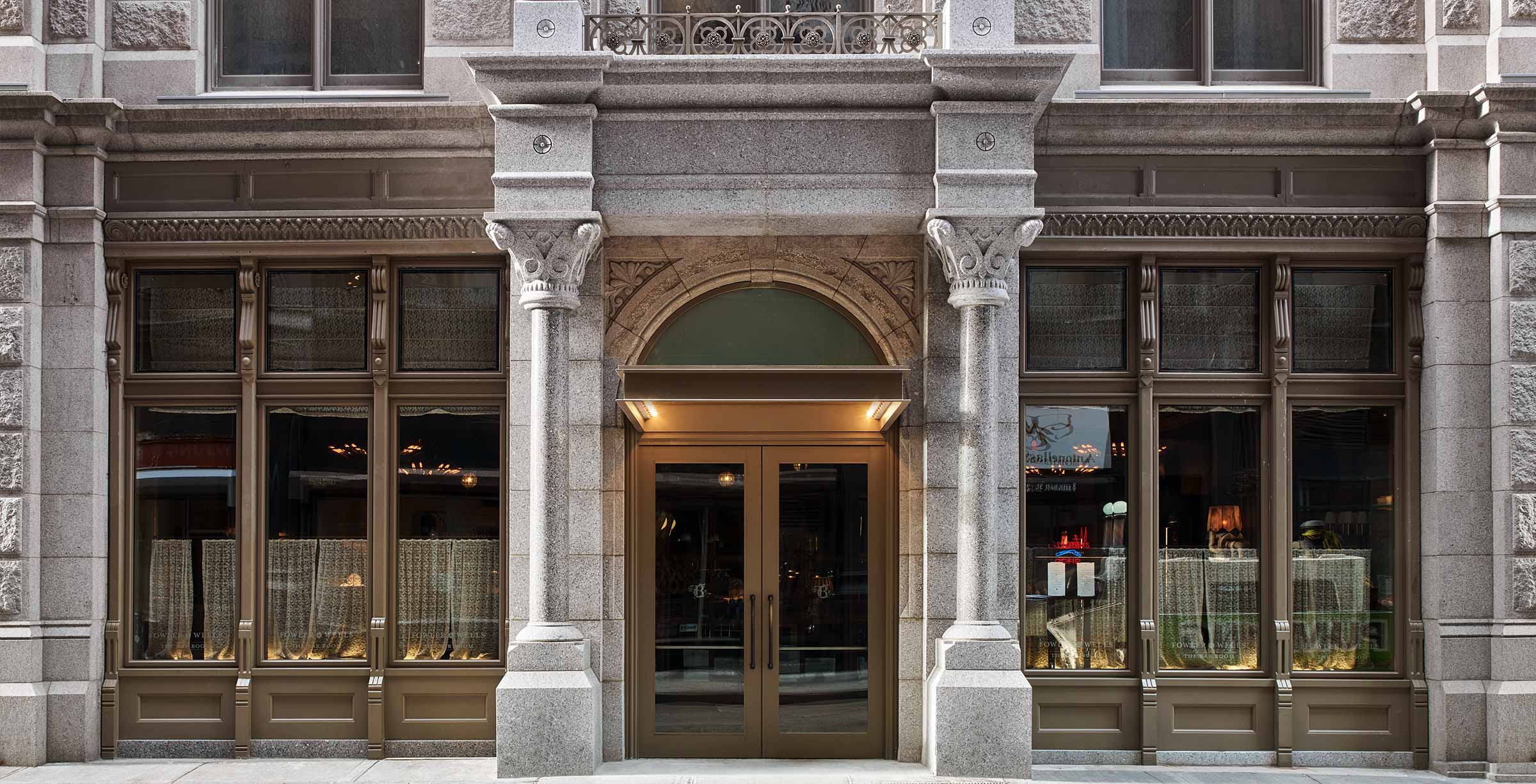 Front entrance of The Beekman Hotel in New York City