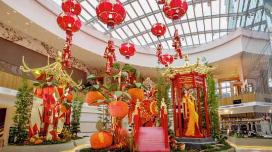 The Lunar New Year display from the MGM National Harbor.